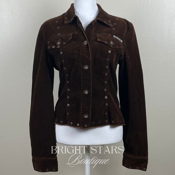 Rare Corduroy Studded Jacket ASO Dawn Summers Buffy the Vampire Slayer Y2K VTG - Picture 5 of 11
